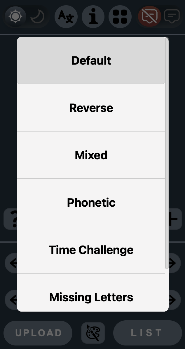 Learning Modes